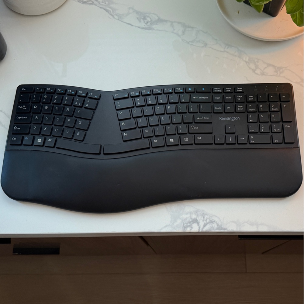 Kensington Wireless Black Ergonomic Office Keyboard